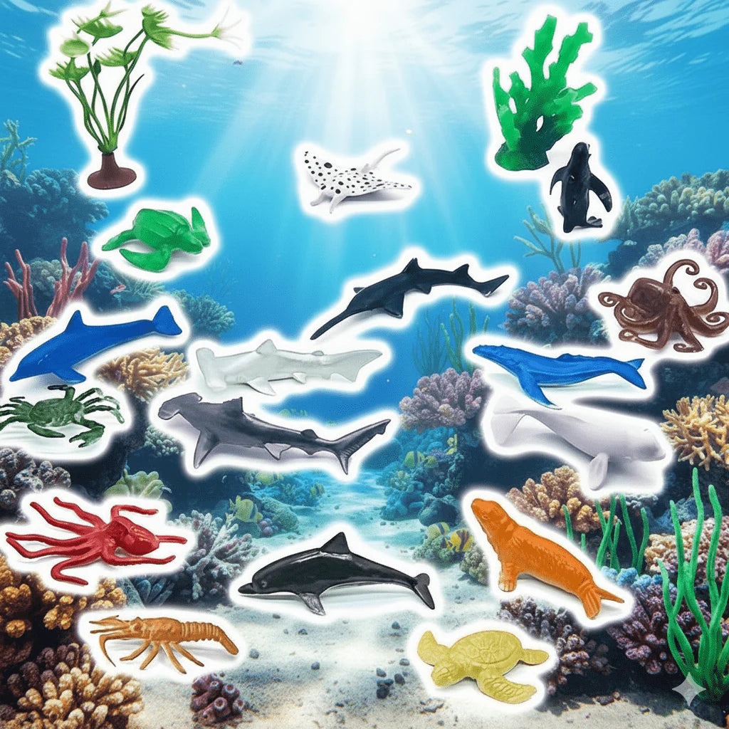 Realistic Animal Figures Set Toy For Kids