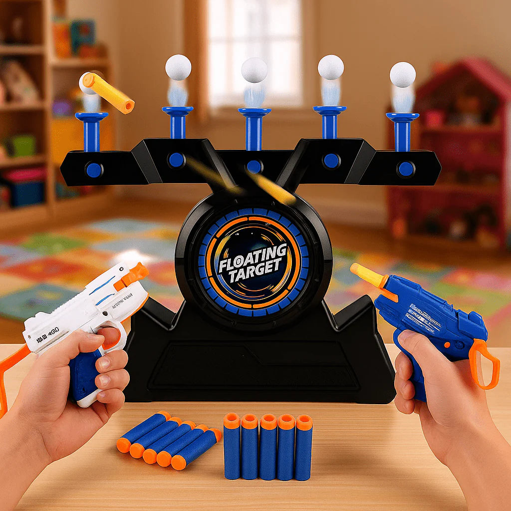 Floating Ball Target Shooting Soft Bullet Gun Toy For 2 Players
